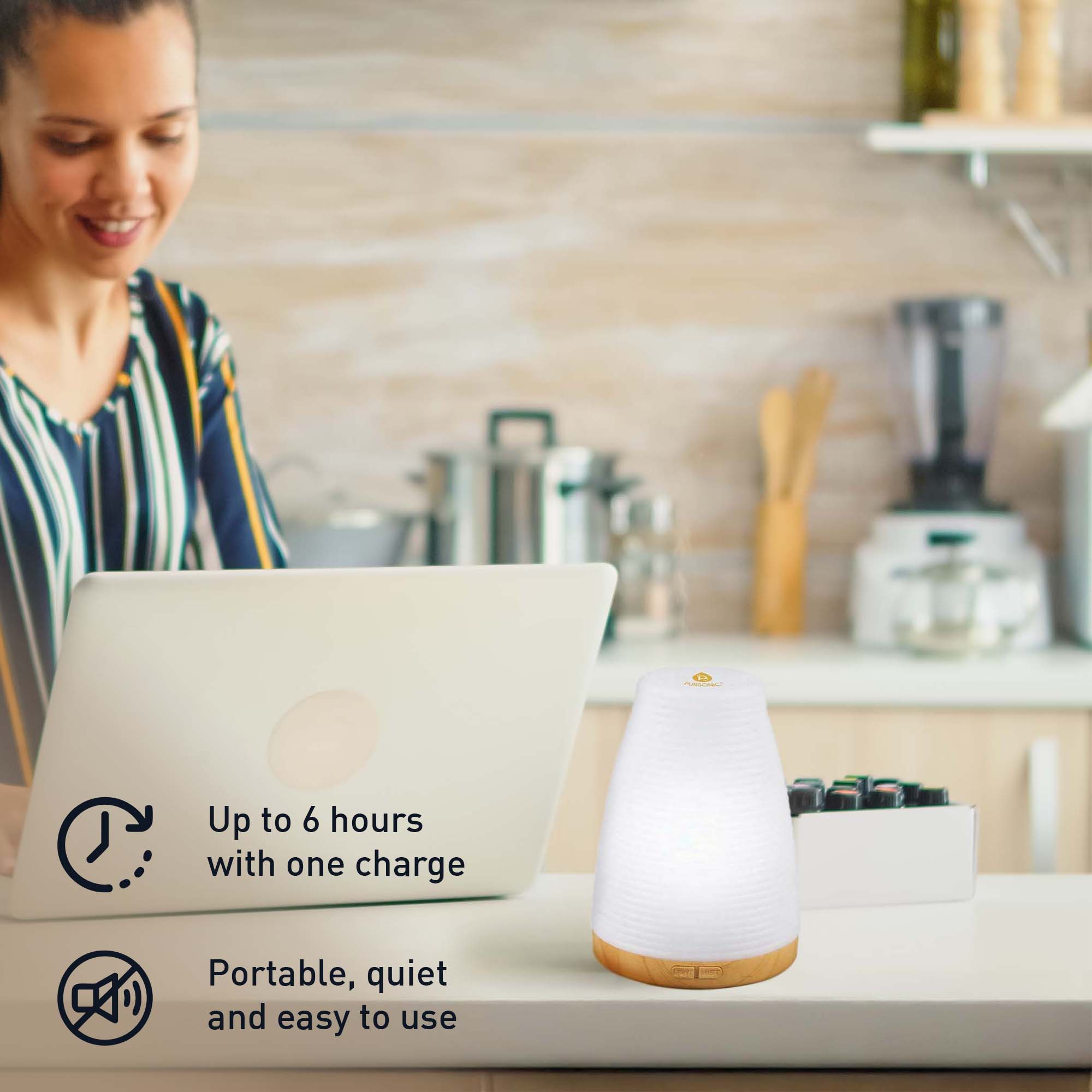 2-in-1 USB Essential oil Aroma Diffuser